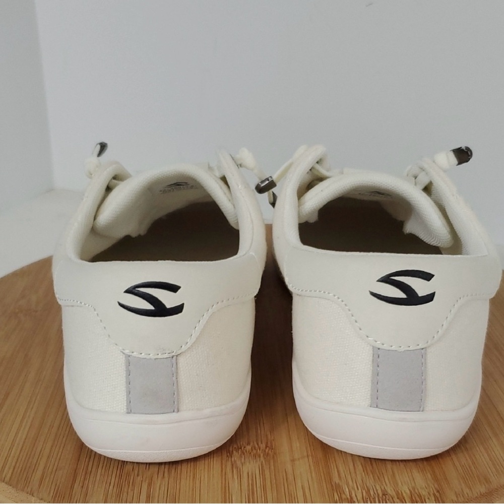 Hobibear Barefoot Minimalist Wide Toe Box Canvas Slip-On Sneakers Cream Unisex - Picture 8 of 8